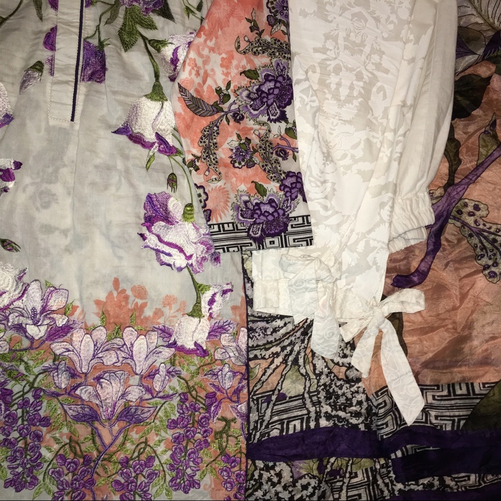 Pakistani designer 3 piece lawn suit - Picture 2 of 3